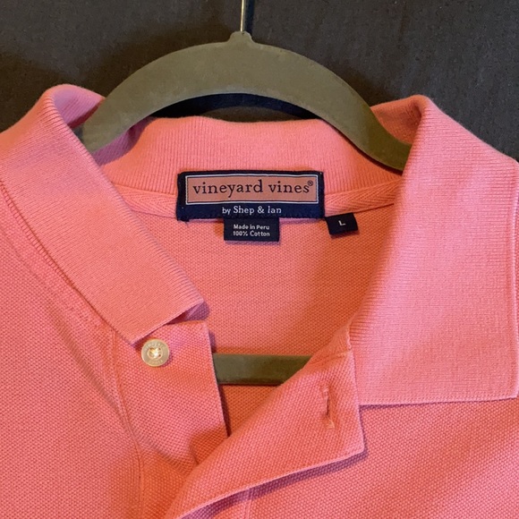 Vineyard Vines Men’s sz. Large Polo - light coral - Picture 2 of 4